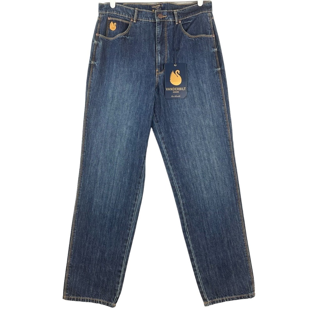 Gloria Vanderbilt Women's Denim Jeans 30/10 Nico Straight High Rise Cotton Blue